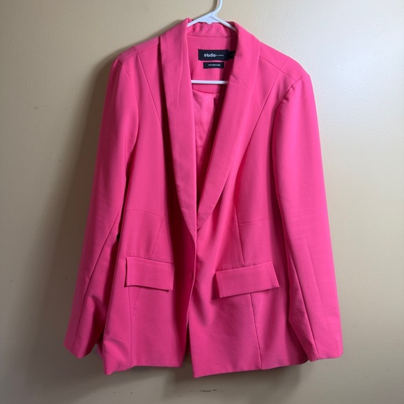 NWOT Torrid 1 hot pink longline blazer 1X - Picture 2 of 7